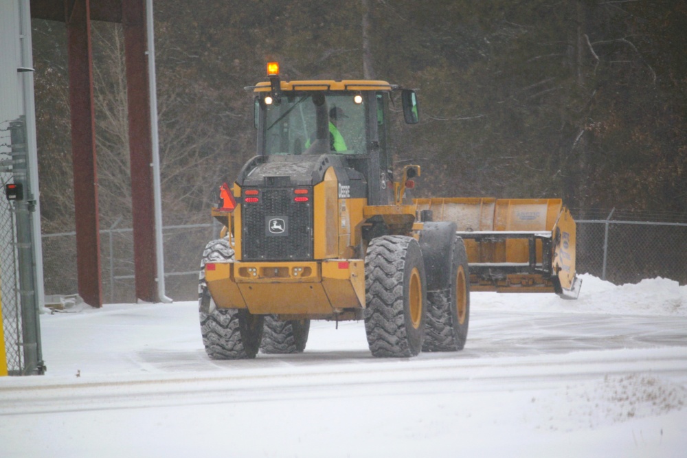 Fort McCoy's snow-removal team keeps busy during February 2025