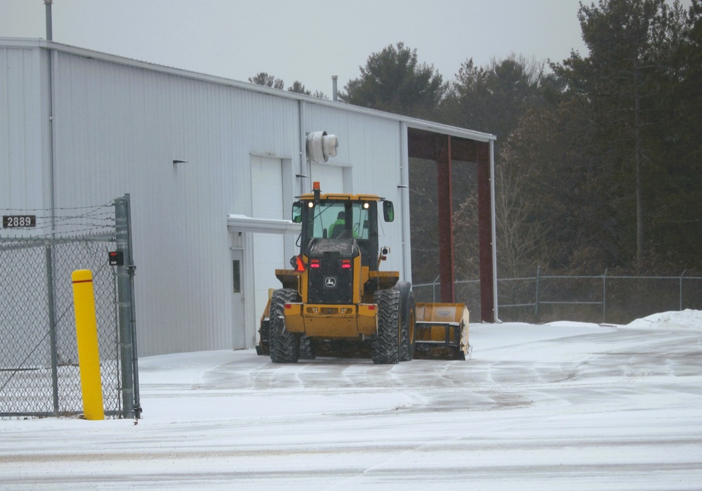 Fort McCoy's snow-removal team keeps busy during February 2025