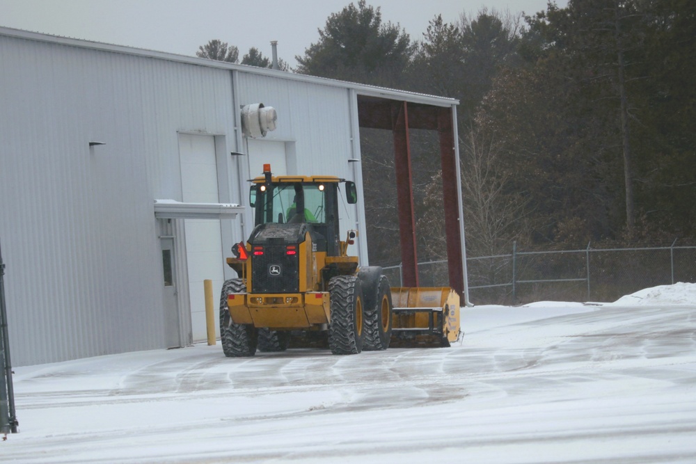 Fort McCoy's snow-removal team keeps busy during February 2025