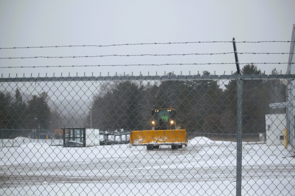 Fort McCoy's snow-removal team keeps busy during February 2025