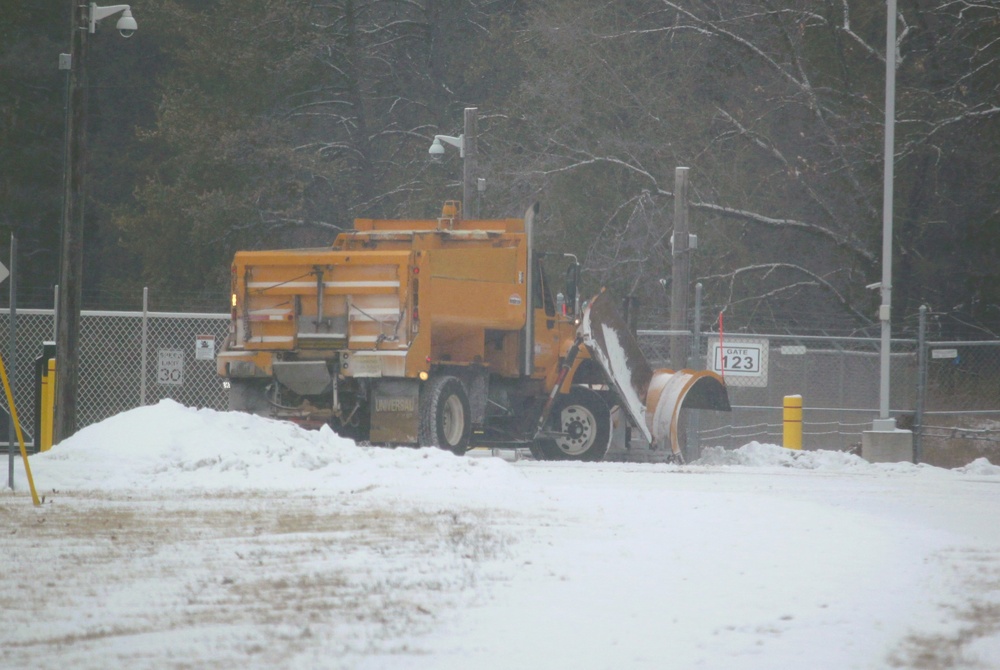 Fort McCoy's snow-removal team keeps busy during February 2025