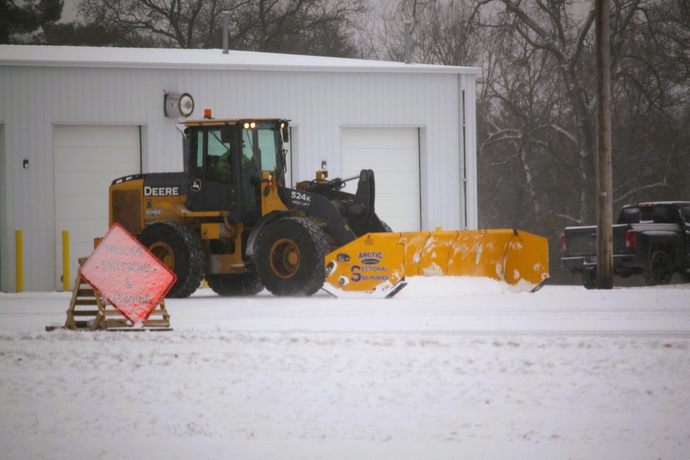 Fort McCoy's snow-removal team keeps busy during February 2025