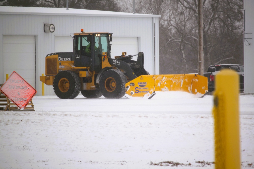 Fort McCoy's snow-removal team keeps busy during February 2025