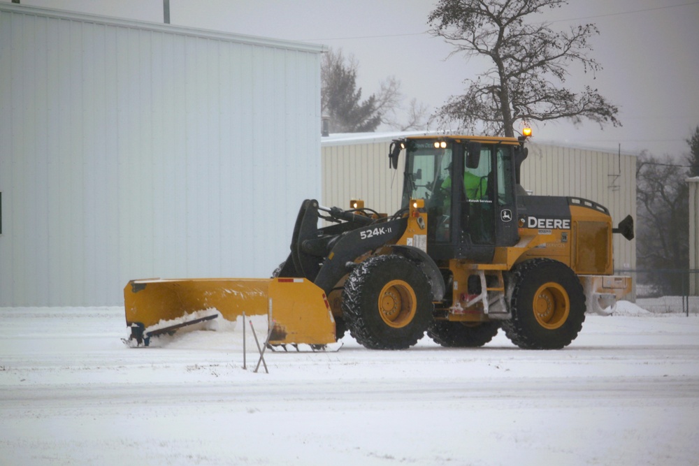 Fort McCoy's snow-removal team keeps busy during February 2025