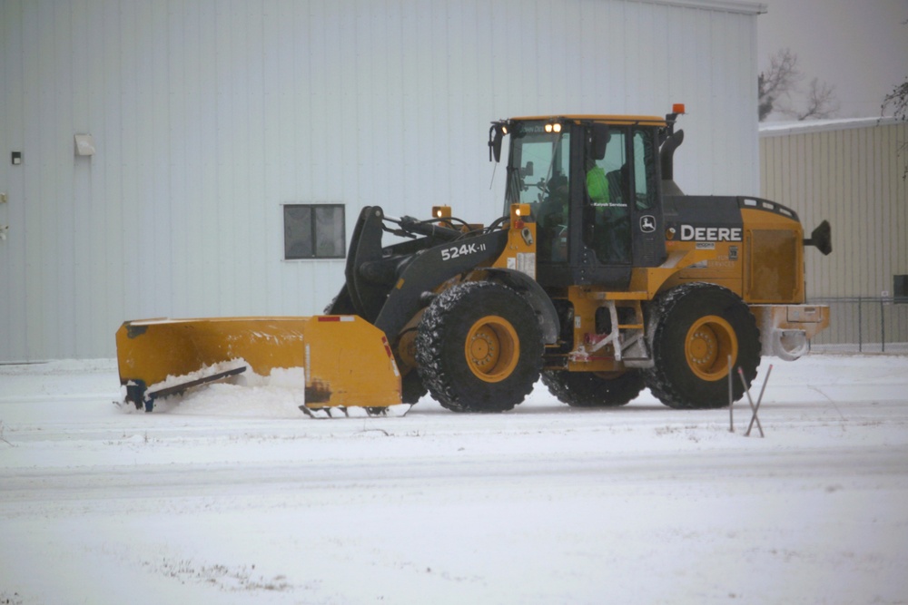 Fort McCoy's snow-removal team keeps busy during February 2025