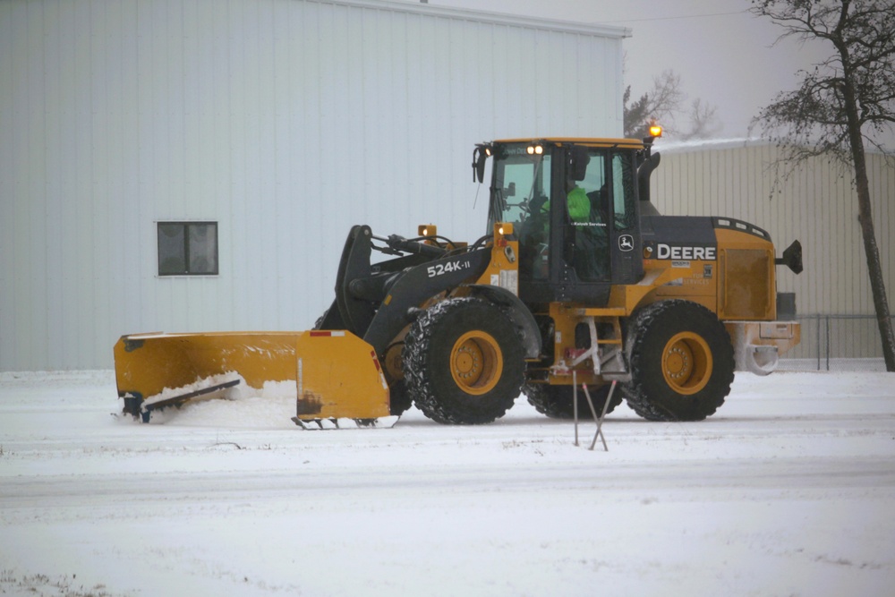 Fort McCoy's snow-removal team keeps busy during February 2025