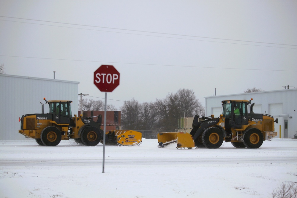 Fort McCoy's snow-removal team keeps busy during February 2025