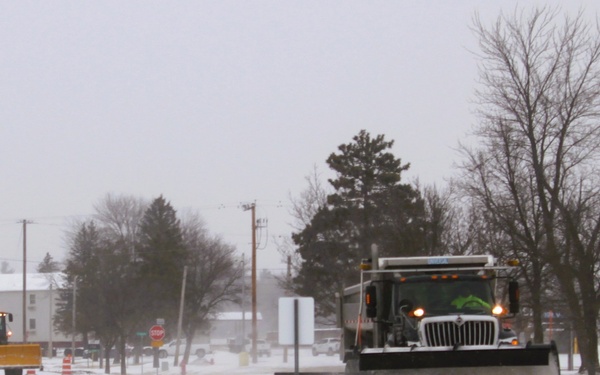 Fort McCoy's snow-removal team keeps busy during February 2025