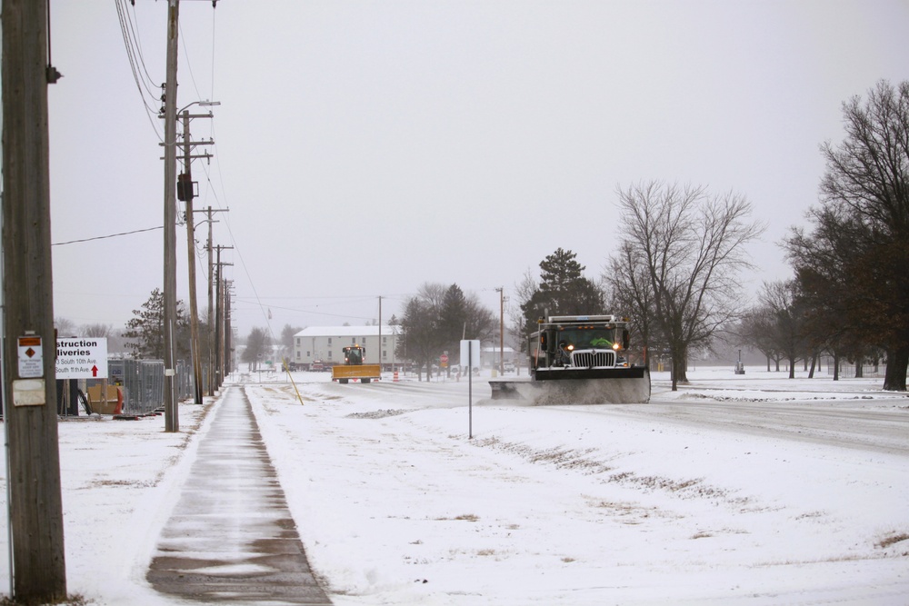 Fort McCoy's snow-removal team keeps busy during February 2025