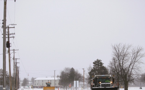 Fort McCoy's snow-removal team keeps busy during February 2025