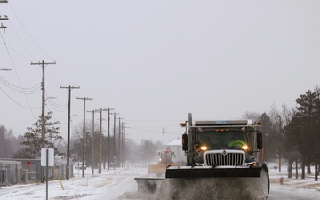 Fort McCoy's snow-removal team keeps busy during February 2025