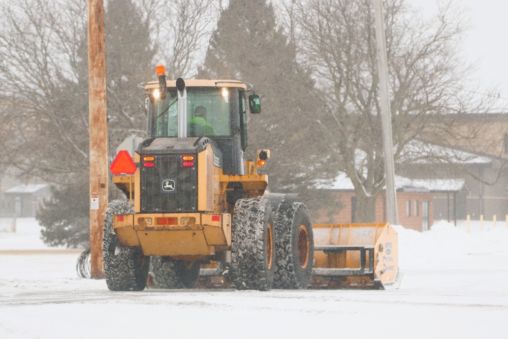 Fort McCoy's snow-removal team keeps busy during February 2025