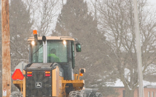 Fort McCoy's snow-removal team keeps busy during February 2025