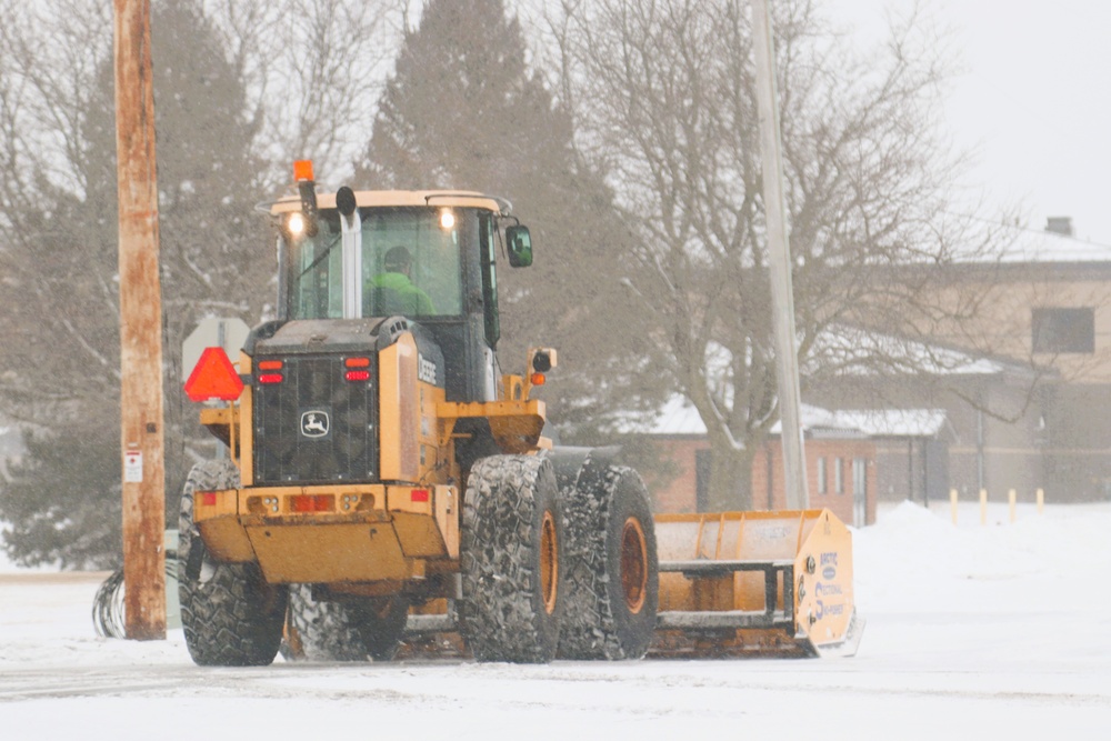 Fort McCoy's snow-removal team keeps busy during February 2025