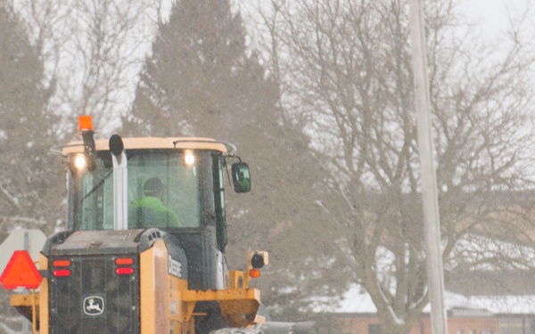 Fort McCoy's snow-removal team keeps busy during February 2025