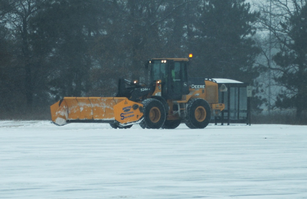 Fort McCoy's snow-removal team keeps busy during February 2025