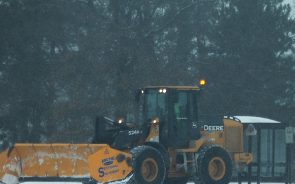 Fort McCoy's snow-removal team keeps busy during February 2025