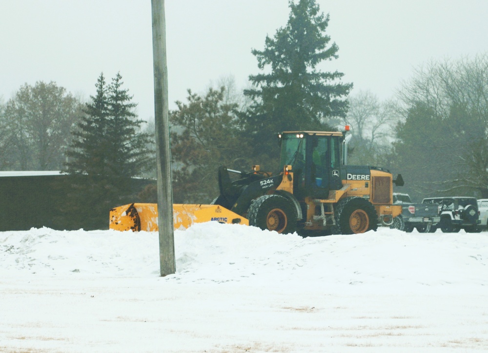 Fort McCoy's snow-removal team keeps busy during February 2025