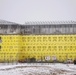 February 2025 barracks construction operations for East Barracks Project at Fort McCoy