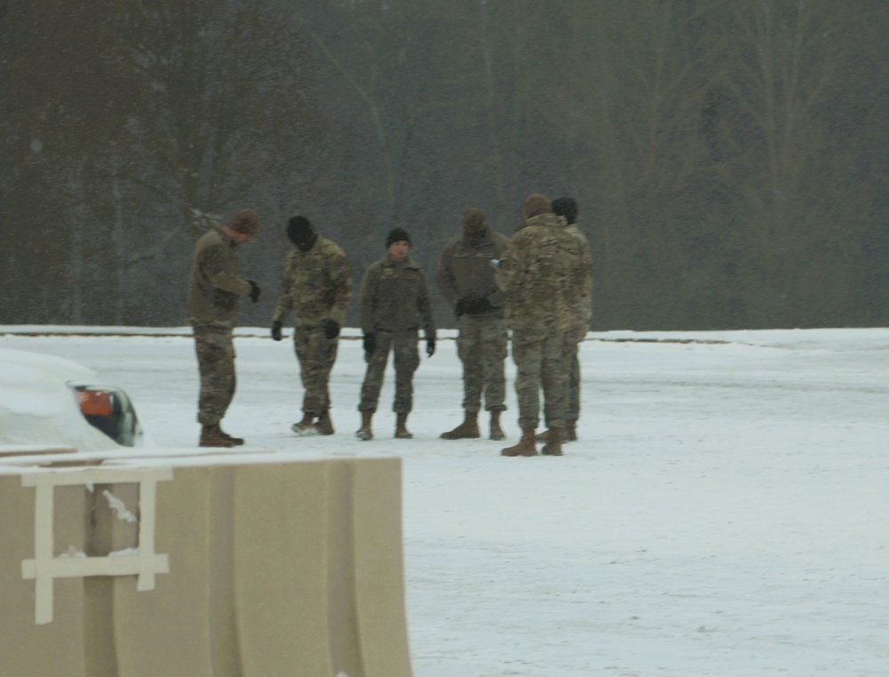 Fort McCoy NCO Academy students practice drill procedures