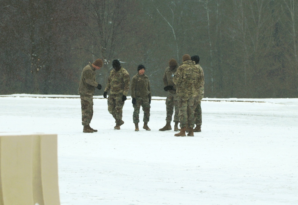 Fort McCoy NCO Academy students practice drill procedures