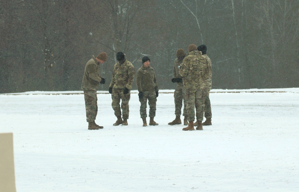 Fort McCoy NCO Academy students practice drill procedures