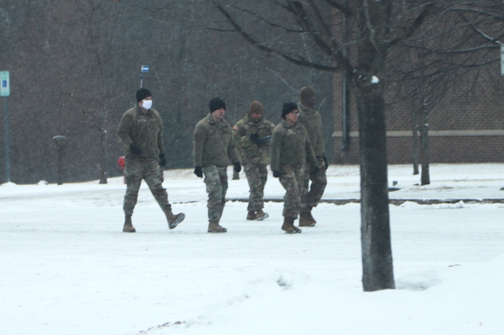 Fort McCoy NCO Academy students practice drill procedures