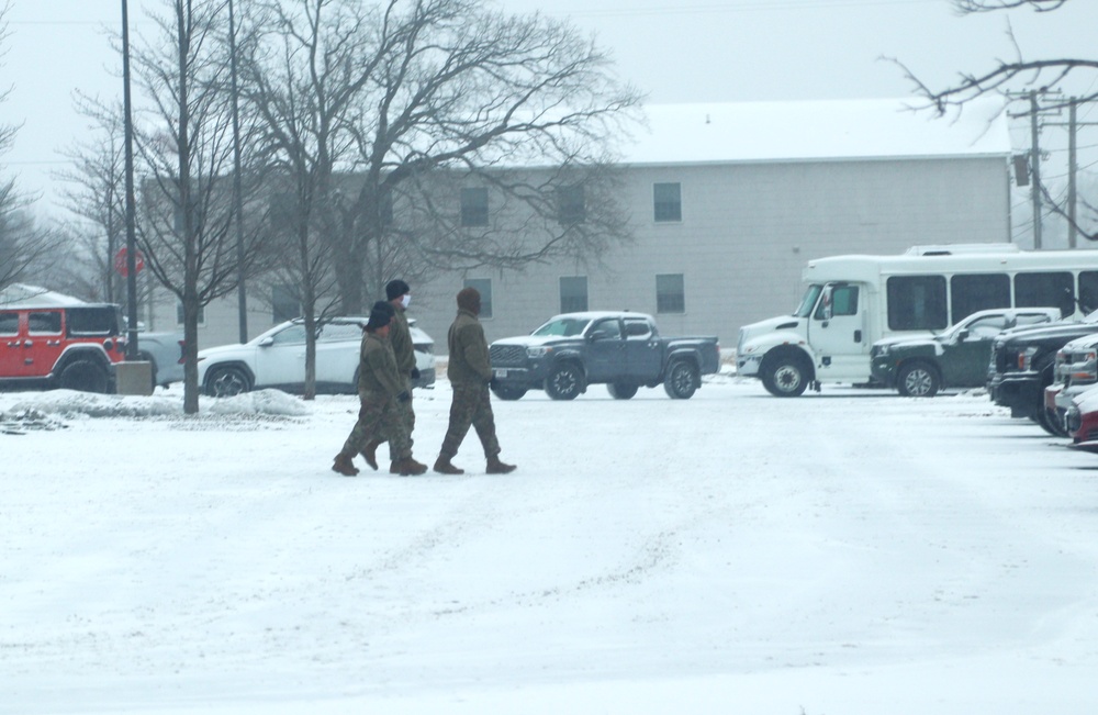 Fort McCoy NCO Academy students practice drill procedures