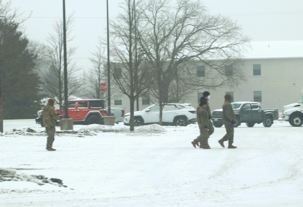 Fort McCoy NCO Academy students practice drill procedures