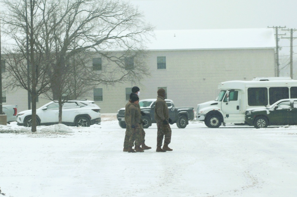 Fort McCoy NCO Academy students practice drill procedures