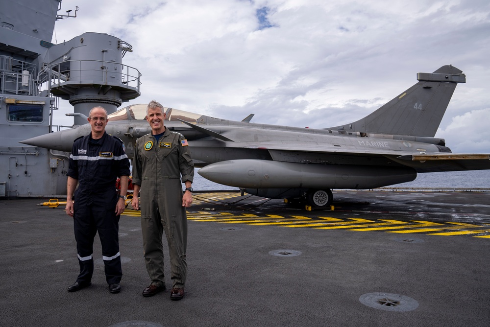 PACFLT meets with leaders from French Navy, Japan Maritime Self-Defense Force aboard FS Charles De Gaulle