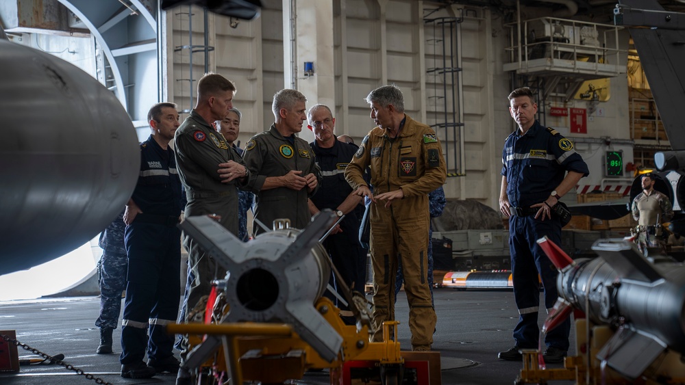 PACFLT meets with leaders from French Navy, Japan Maritime Self-Defense Force aboard FS Charles De Gaulle