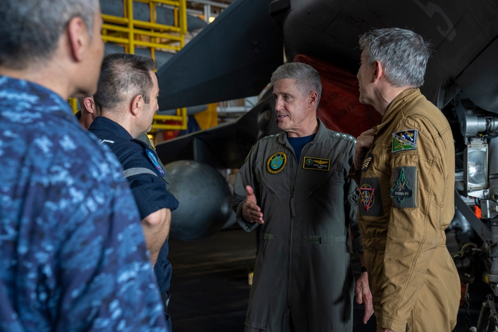 PACFLT meets with leaders from French Navy, Japan Maritime Self-Defense Force aboard FS Charles De Gaulle