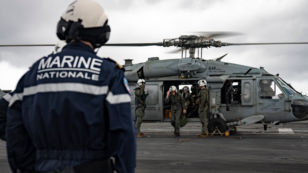 PACFLT meets with leaders from French Navy, Japan Maritime Self-Defense Force aboard FS Charles De Gaulle