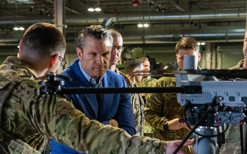 US Defense Secretary Hegseth Inspects Military Equipment in Poland