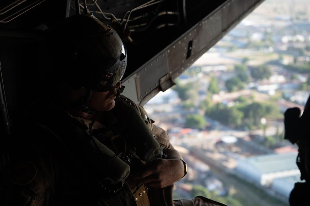 Cutlass Express 2025 - Tanzania MV-22 Osprey Flight