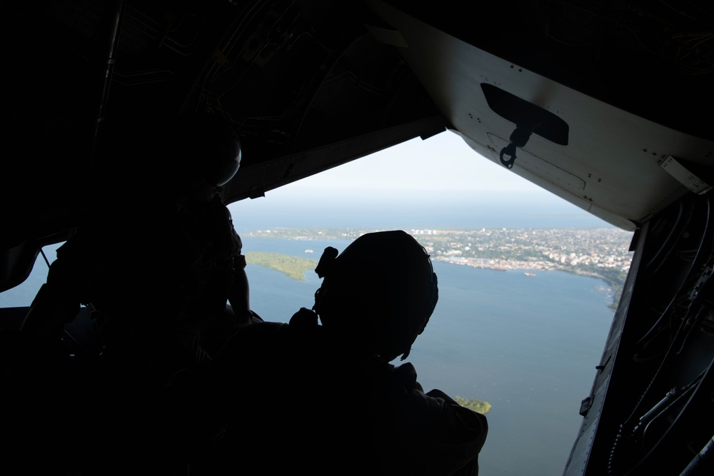 Cutlass Express 2025 - Tanzania MV-22 Osprey Flight