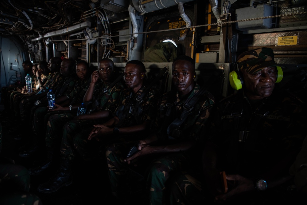 Cutlass Express 2025 - Tanzania MV-22 Osprey Flight