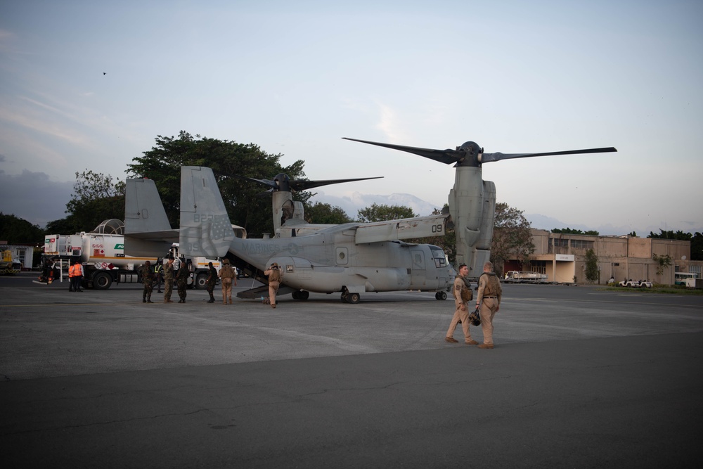 Cutlass Express 2025 - Tanzania MV-22 Osprey Flight