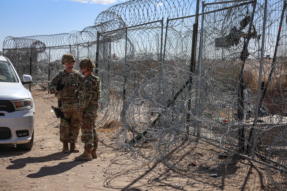 U.S. Soldiers conduct detection and monitoring operations at the border