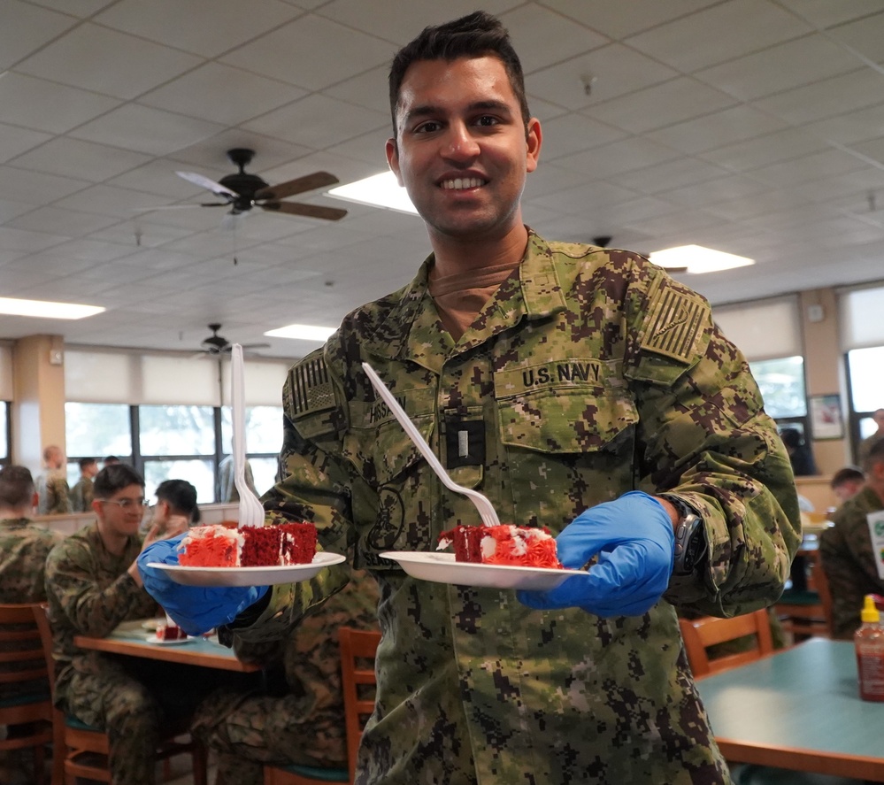 President's Day special meal at NWS Yorktown's award-winning Scudder Hall Galley