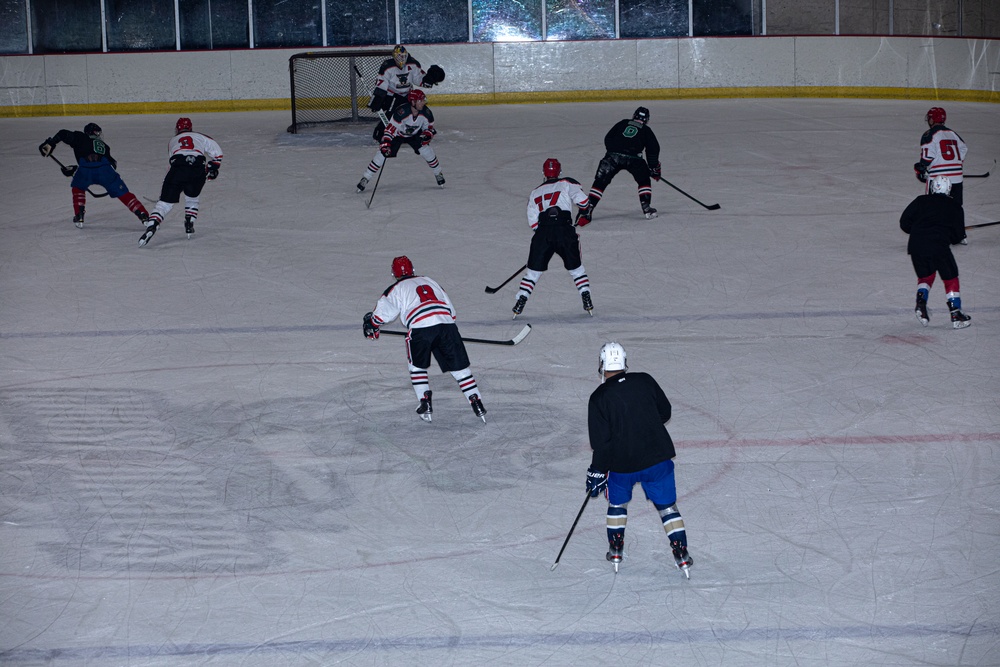 Army Base Fort Moore and Fort Stewart Meets Up For a Hockey Game