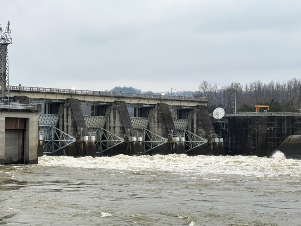 Cordell Hull Dam releases water after heavy rain