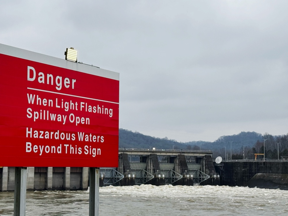 Cordell Hull Dam releases water after heavy rain