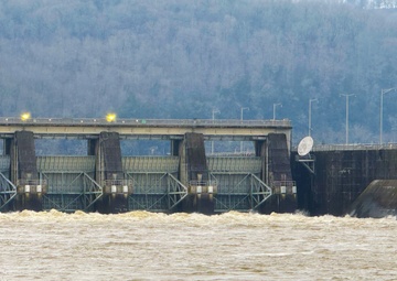 Cordell Hull Dam releases water after heavy rain
