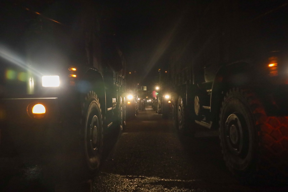 Marines on the scene: U.S. Marines arrive at the LA Fires