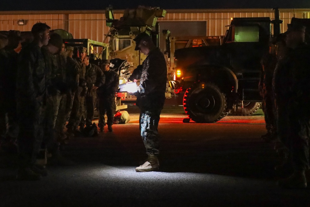 Marines on the scene: U.S. Marines arrive at the LA Fires