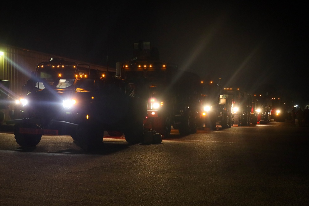 Marines on the scene: U.S. Marines arrive at the LA Fires