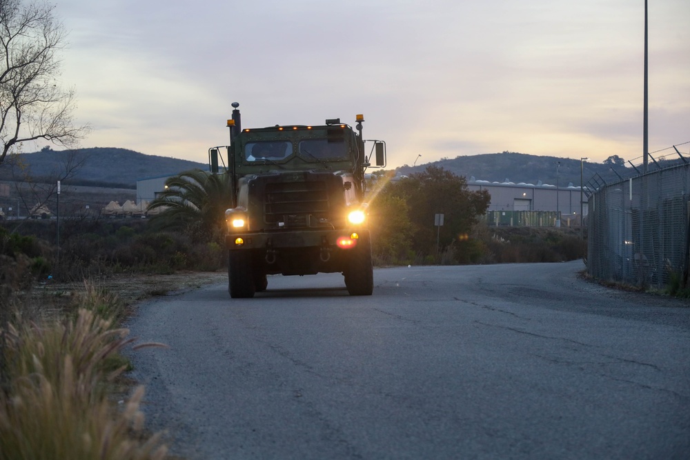Marines on the scene: U.S. Marines arrive at the LA Fires