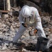 Soldiers clear wildfire hazardous waste from homes in Pacific Palisades